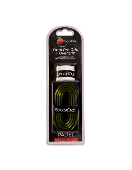 Shockout Dual Pro Grip Und Overgrip Schwarz Gelb